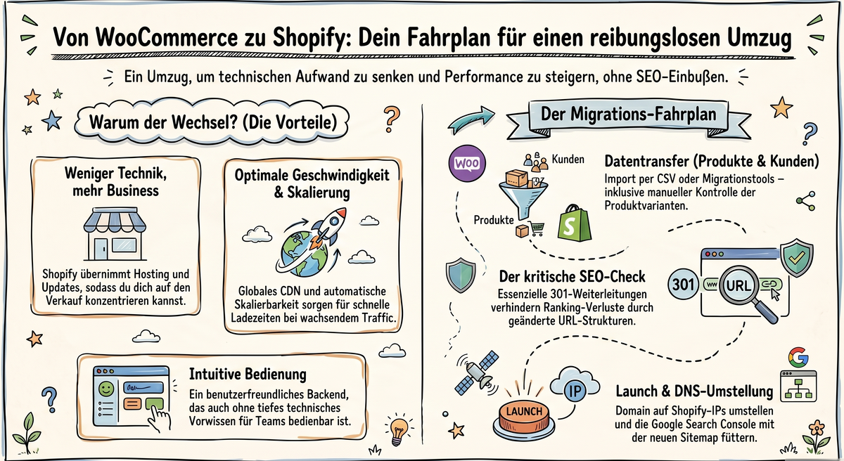 WooCommerce zu Shopify migrieren – Schritt-für-Schritt-Anleitung