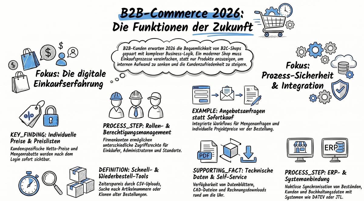B2B-Commerce 2026: Diese Funktionen erwarten Geschäftskunden heute